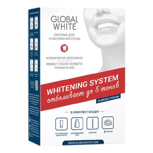 Система для домашнего отбеливания зубов Global White в Парфюм-Лидер