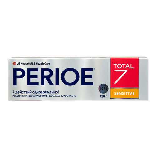 Зубная паста LG Household & Health Care Perioe Total 7 Sensitive 120 г в Парфюм-Лидер