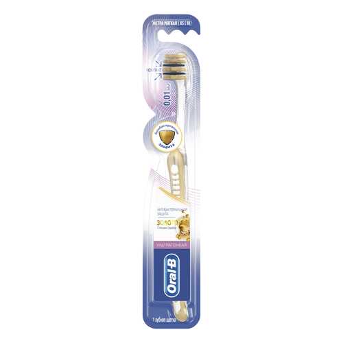 Зубная щетка Oral-B UltraThin Уход за деснами Золото Экстра мягкая, 1 шт в Парфюм-Лидер