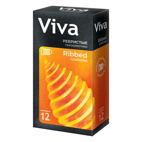 Презервативы Viva ребристые 12 шт. в Парфюм-Лидер