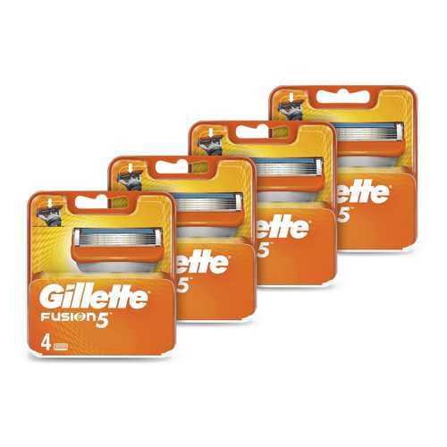 Годовой запас сменных кассет для бритья Gillette Fusion5, 4*4 (16 шт) в Парфюм-Лидер