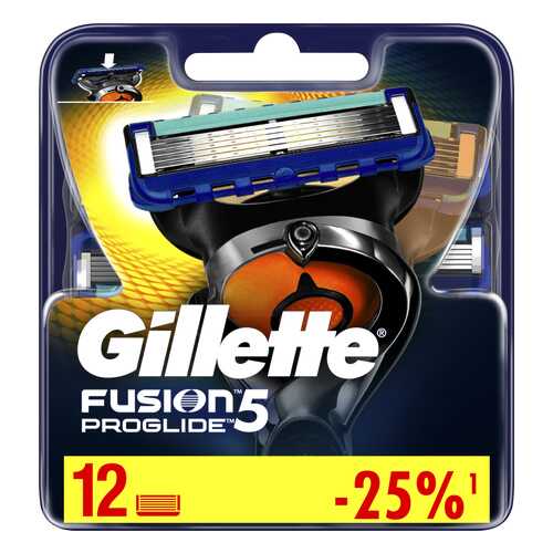 Сменные Кассеты Gillette Fusion5 ProGlide 12 шт в Парфюм-Лидер