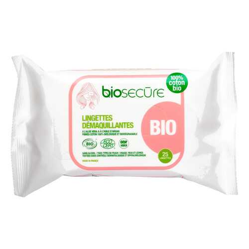 Влажные салфетки Bio Secure для удаления макияжа 25 шт в Парфюм-Лидер