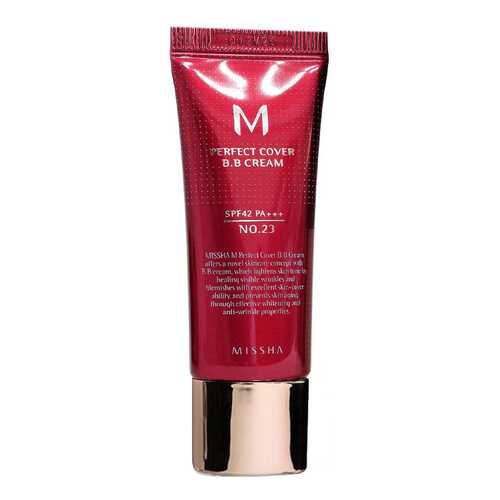 BB средство Missha M Perfect Cover Cream 23 Натуральный бежевый 20 мл в Парфюм-Лидер