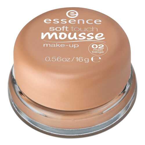 Тональный крем essence Soft Touch Mousse Make-up 02 Matt Beige 16 г в Парфюм-Лидер
