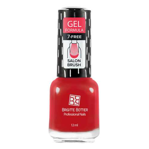 Лак с гелевым эффектом Brigitte Bottier Gel Formula тон 42 клубнично-красный, 12 мл в Парфюм-Лидер