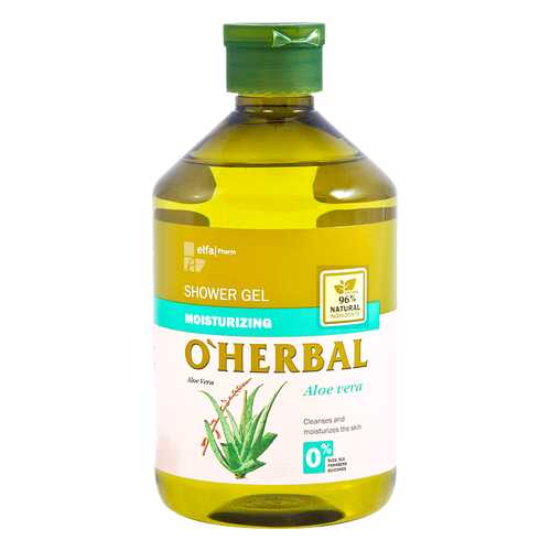 Увлажняющий гель для душа OHerbal с экстрактом алоэ вера, 500 мл в Парфюм-Лидер