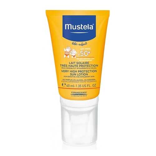 Солнцезащитное молочко для детей Mustela Sun Spf 50+ 40 мл в Парфюм-Лидер