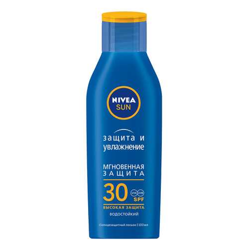 Солнцезащитное средство NIVEA Защита и Увлажнение Лосьон SPF 30 100 мл в Парфюм-Лидер