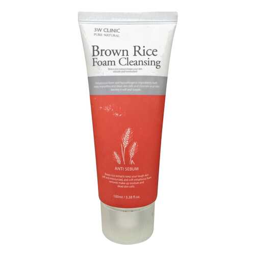 Пенка для умывания 3W Clinic Brown Rice Foam 130 г в Парфюм-Лидер