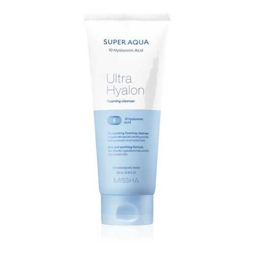Пенка для умывания MISSHA Super Aqua Ultra Hyalon Foaming Cleanser 200 мл в Парфюм-Лидер
