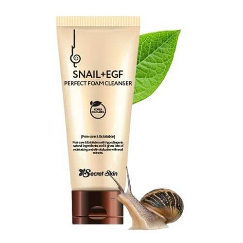Пенка для умывания SECRETSKIN SNAIL+EGF PERFECT FOAM CLEANSER 100мл в Парфюм-Лидер