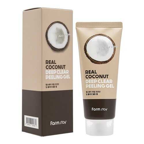Пилинг-гель с экстрактом авокадо Кокос Real Deep Clear Peeling Gel Farm Stay 100 мл в Парфюм-Лидер