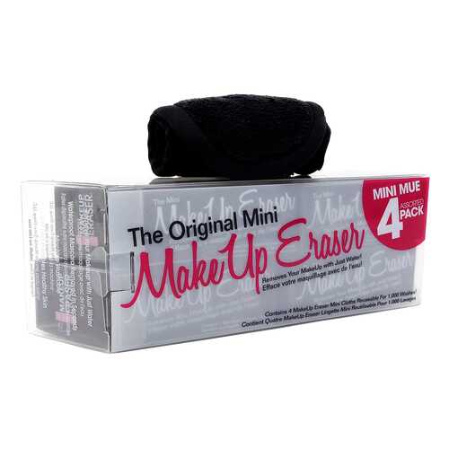 Средство для снятия макияжа MakeUp Eraser The Original Mini Black салфетки 4 шт в Парфюм-Лидер