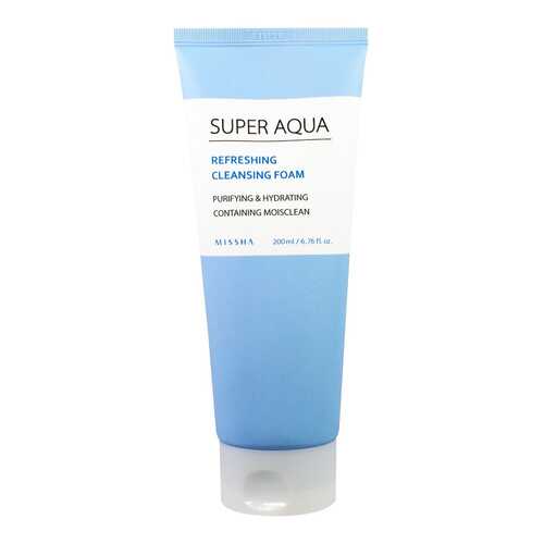 Средство для умывания MISSHA Super Aqua Refreshing Cleansing Foam 200 мл в Парфюм-Лидер