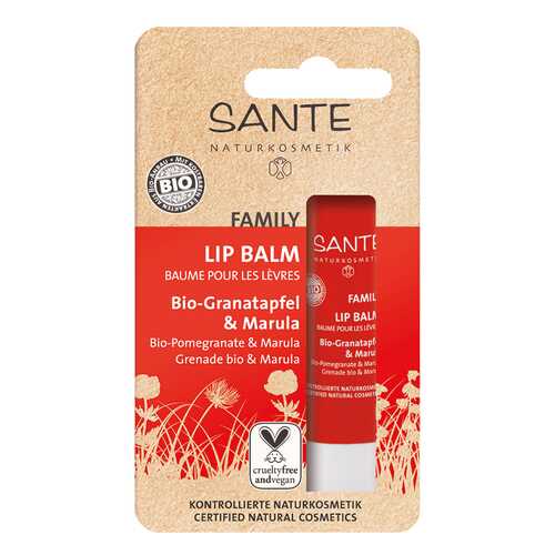 Бальзам для губ SANTE Lipstick Balm Pomegranate and Marula 4 г в Парфюм-Лидер