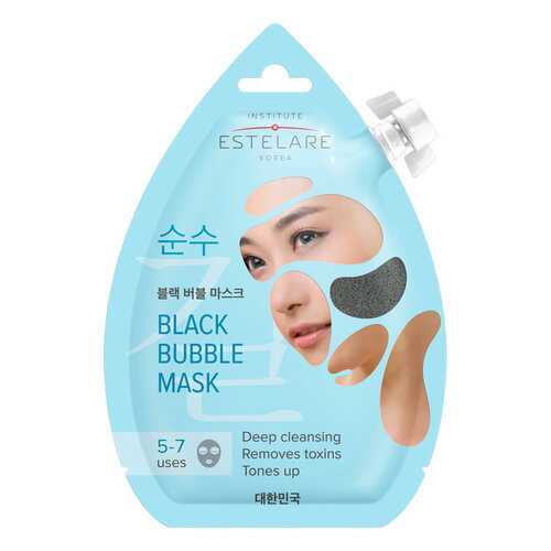 Черная пенящаяся маска Estelare Black Bubble Mask 20 мл в Парфюм-Лидер