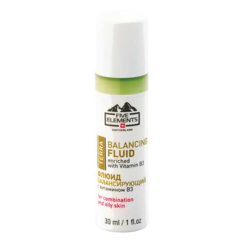 Флюид для лица Five Elements terra Balancing Fluid enriched with Vitamin B3 в Парфюм-Лидер