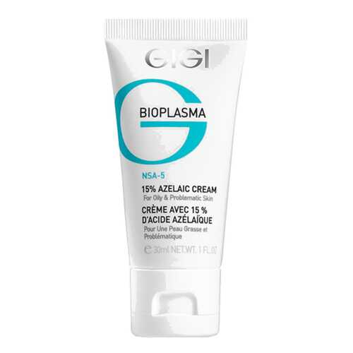 Крем для лица GIGI Bioplasma с 15 % азелаиновой кислотой для жирной проблемной кожи 30 мл в Парфюм-Лидер
