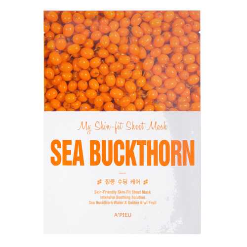 Маска для лица APieu My Skin-Fit Sheet Mask Sea Buckthorn 25 г в Парфюм-Лидер