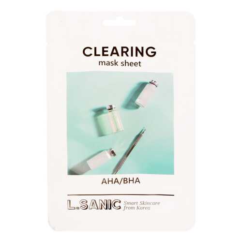 Маска для лица L.SANIC AHA/BHA Clearing Mask Sheet 25 мл в Парфюм-Лидер