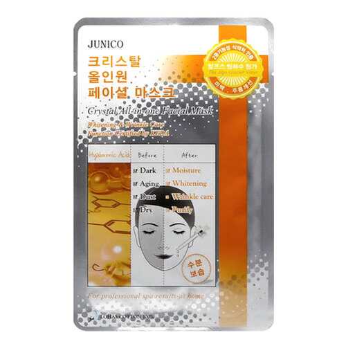 Маска для лица Mijin Junico Crystal All-in-one Facial Hyaluronic 25 г в Парфюм-Лидер
