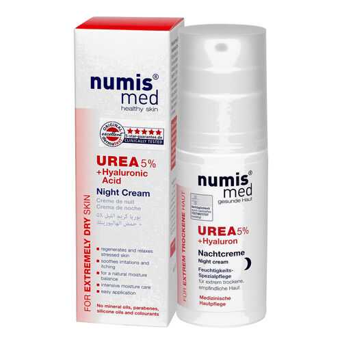 Ночной Крем Numis med с 5 % мочевиной и гиалуроновой кислотой, 50 мл в Парфюм-Лидер