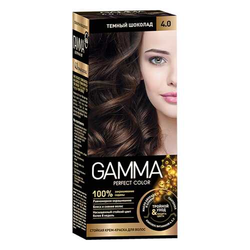 Краска для волос SVOBODA GAMMA Perfect color тёмный шоколад 4,0, 50гр в Парфюм-Лидер
