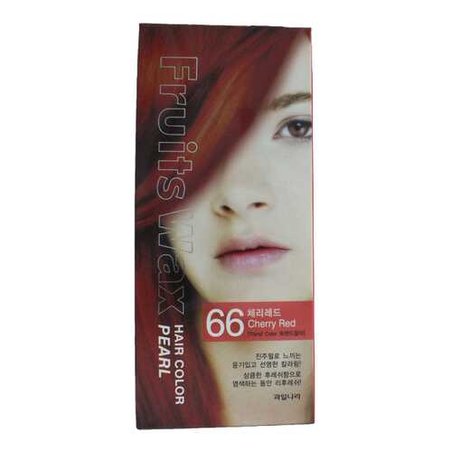 Краска для волос Welcos Fruits Wax Pearl Hair Color 66 Cherry Red 60 мл в Парфюм-Лидер