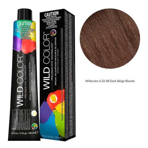 Wildcolor - Стойкая крем-краска Permanent Hair Color 6.32 6B Темный бежевый блонд 180 мл в Парфюм-Лидер