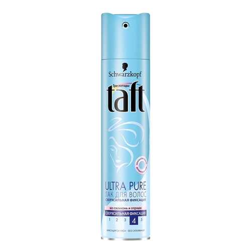 Лак для волос TAFT Ultra Pure сверхсильная фиксация без запаха 225 мл в Парфюм-Лидер
