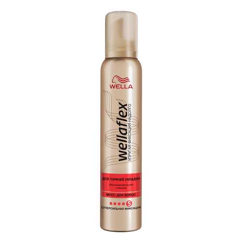 Мусс для волос Wella Wellaflex супер-сильной фиксации для горячей укладки 200 мл в Парфюм-Лидер