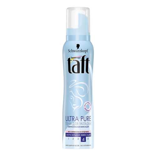 Пена для укладки волос Taft Ultra Pure сверхсильная фиксация 150мл в Парфюм-Лидер