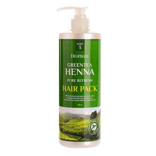 Маска для волос Deoproce GreenTea Henna Pure Refresh Hair Pack 1000 мл в Парфюм-Лидер