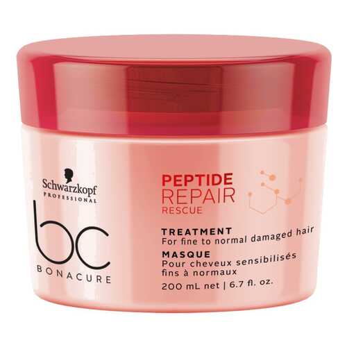 Маска для волос Schwarzkopf Bonacure Peptide Repair Rescue Treatment 200 мл в Парфюм-Лидер