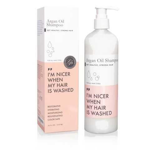 Питательный шампунь для волос с маслом арганы Grace and Stella Organic Argan Oil Shampoo в Парфюм-Лидер