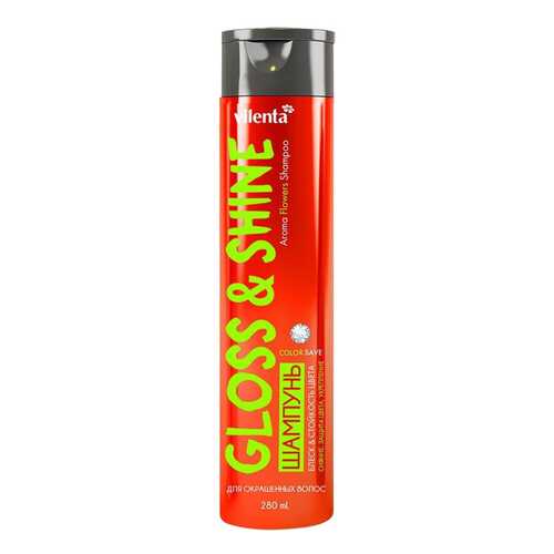 VILENTA Шампунь для окрашенных волос GLOSS&SHINE с комплексом витаминов, 280 мл в Парфюм-Лидер
